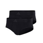 adidas Kalsonger 2P Active Flex Cotton 3 Stripes Brief Svart bomull La...