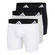 adidas Kalsonger 3P Active Flex Cotton Boxer Brief Vit/Grå bomull Medi...