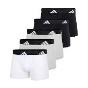adidas Kalsonger 5P Active Flex Trunks Vit/Grå bomull Medium Herr