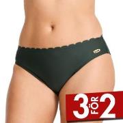 Damella Emily Wavy Bikini Brief Mörkgrön 42 Dam