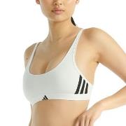 adidas BH Sport Active Essentials 3 Stripes Bralette Vit bomull Large ...