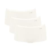 Sloggi Trosor 3P GO Crush Hipster Shorts Elfenben bomull Large Dam