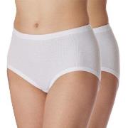 Schiesser Trosor 2P Original Classics Fine Rib Waist Panties Vit bomul...