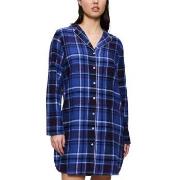 Triumph Boyfriend NDW X Checks Mörkblå bomull 38 Dam