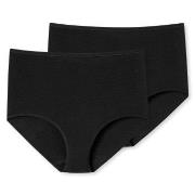 Schiesser Trosor 2P 95-5 Organic Maxi Svart bomull 4XL Dam