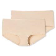 Schiesser Trosor 2P 95-5 Organic Shorts Beige bomull Small Dam
