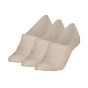 Calvin Klein Strumpor 3P Footie Socks For Women Beige Strl 35/38 Dam