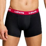 Levis Kalsonger 2P Repeat Logo Boxer Brief Svart/Vit bomull Small Herr