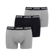 Levis Kalsonger 3P Repeat Logo Boxer Brief Multi Svart/Grå bomull Smal...