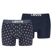 Levis Kalsonger 2P Denim Geo Boxer Marin bomull Large Herr
