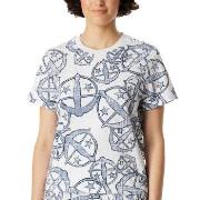 Schiesser Mix and Relax Short Sleeve Shirt Vit Mönstrad bomull Small D...