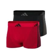 adidas Kalsonger 2P Active Micro Stretch Seamless Trunks Svart/Röd Sma...