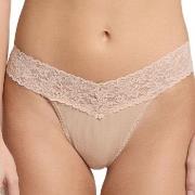 Hanky Panky Trosor Supima Cotton Original Rise Thong Beige One Size Da...