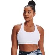 Under Armour BH Mid Crossback Sport Bra Vit polyester Medium Dam