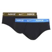 Nike Kalsonger 2P Everyday Cotton Stretch Briefs Svart/Blå bomull Medi...
