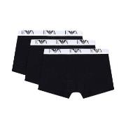 Armani Stretch Jersey Boxer With Logo Kalsonger 3P Svart bomull Medium...