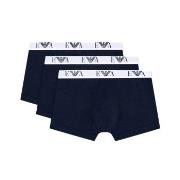 Armani Stretch Jersey Boxer With Logo Kalsonger 3P Marin bomull Large ...