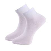 Trofe Cotton Quarter Socks Strumpor 4P Vit Strl 35/38 Dam