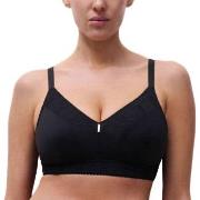 Chantelle BH EasyFeel Wirefree Support Bra Svart nylon B 90 Dam