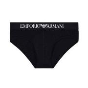 Armani Logo Brief Kalsonger Svart bomull Medium Herr