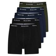 Resteröds Kalsonger 5P Kalle Bamboo Boxer Svart/Grön 2XL Herr