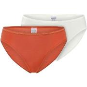 Schiesser Trosor 2P Modal Essentials Tai Colored Orange/Vit modal 44 D...