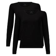 Bamboo basics 2P Lara Knitted  Long Sleeve T-Shirt Svart XX-Large Dam