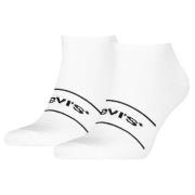 Levis Strumpor 2P Organic Cotton Ankle Sock Vit/Svart Strl 39/42