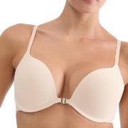 Triumph BH Pure Micro Push Up Bra With Front Closure Beige B 75 Dam
