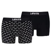Levis Kalsonger 2P Men Logo Boxer Briefs Svart bomull Medium Herr