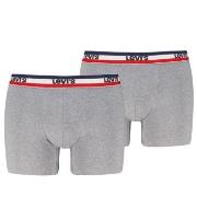 Levis Kalsonger 2P Sportswear Logo Base Boxer Gråmelerad bomull XX-Lar...