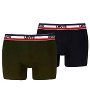 Levis Kalsonger 2P Sportswear Logo Base Boxer Svart/Grön bomull Large ...