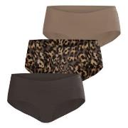 Björn Borg Trosor 3P Invisible Hipster Brun mönstrad Medium Dam