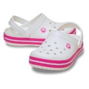 Crocs Crocband Clog Kids Rosa/Vit US J2 (EU 33-34) Barn