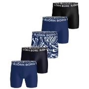 Björn Borg Kalsonger 5P Sports Microfiber Boxer Trunks Svart/Marin/Vit...
