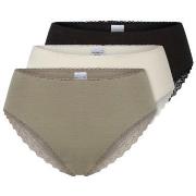 Schiesser Trosor 3P Modern Brazillian Slips Flerfärgad-2 bomull 38 Dam