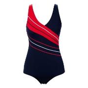 Trofe Chlorine-resistant Swimsuit Marin/Röd  polyester 42 Dam