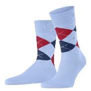 Burlington Strumpor Manchester Mercerised Cotton Sock Blå/Ljusblå Strl...
