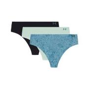 Under Armour Trosor 3P Pure Stretch Invisible Thong Blå/Grön Medium Da...