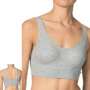 Calida BH Elastic Top Jadegrön bomull X-Small Dam