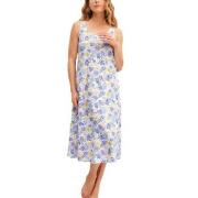 Calida Coastal Dreams Nightdress Vit/Blå bomull X-Small Dam