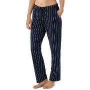 Schiesser Mix and Relax Jersey Long Lounge Pants Marin Randig bomull 3...