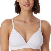 Schiesser BH Pure Rib Organic Cotton Soft Bra Vit B 75 Dam