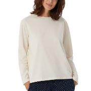 Schiesser Women Mix and Relax Long Sleeved Shirt Creme bomull 46 Dam