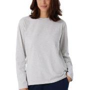 Schiesser Women Mix and Relax Long Sleeved Shirt Ljusgrå bomull 42 Dam