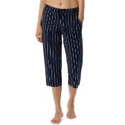 Schiesser Women Mix and Relax Pants Marin Randig bomull 40 Dam