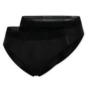 Schiesser Trosor 2P Care Rio Period Pants Svart bomull 42 Dam
