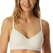 Schiesser BH Unique Cotton Soft Bra Creme bomull D 80 Dam
