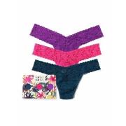 Hanky Panky Trosor 9P Low Rise Lace Thong Lila nylon One Size Dam
