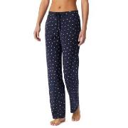 Schiesser Mix and Relax Long Cotton Pants Vit/Marin bomull 48 Dam